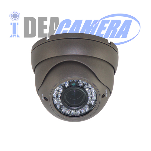 1080P IR Dome HD AHD WDR Camera with 5MP 2.8-12MM Lens