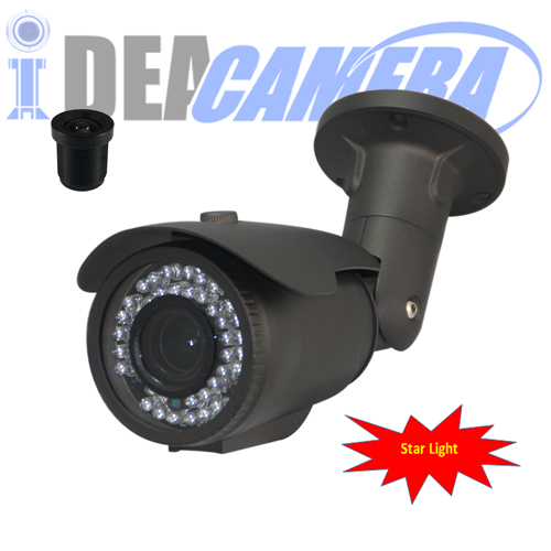 Starlight IP Camera,2MP H.265 Outdoor IP Camera,VSS Mobile App,POE optional