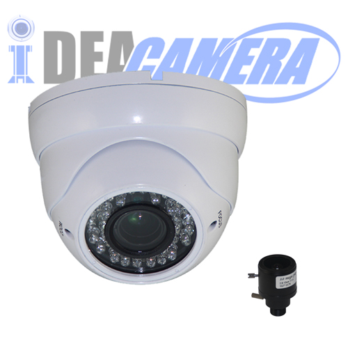 HD H.265 2.0Megapixels Metal IR Dome IP Camera, VSS Mobile APP, PoE