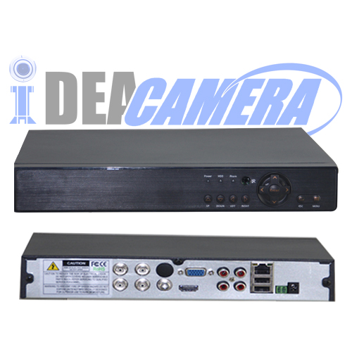 4CH 2SATA H.265 4K HD Hybrid DVR, With UTC Control, P2P, IP/TVI/CVI/AHD/960H 5IN1, 4CH Playback, XMEYE Mobile App