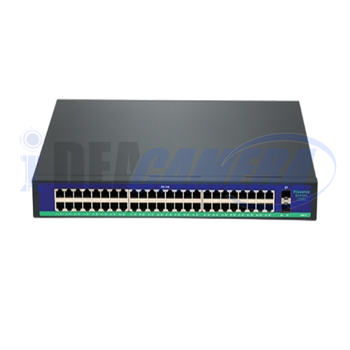 800W 48Ports Standard Active 48+2 Full Gigabit POE Switch, Internal Power.