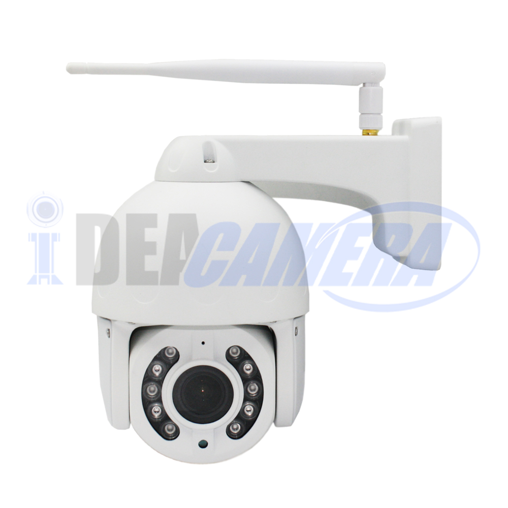3.5Inch 5MP AI Vandal-proof metal dome Pan-tilt 4G camera for Euro, CAT4, 355 rotation, Camhipro APP, Bidirectional speech, Humanoid recognition, 5X optical zoom.