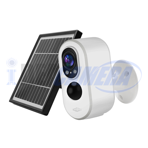 3MP Solar 4G battery camera for Europe, 5200mAh lithium battery, Low-power consumption, Tuya Cloud APP, Two-way voice, PIR, IP66,Strom 4G Signal.